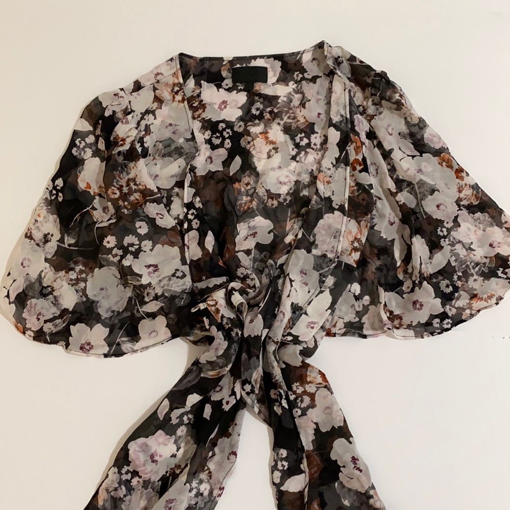 Intermix silk top